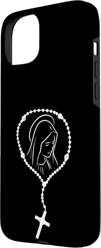 Vista 20 de iPhone 16 Rosario Virgen María Dios Jesús Fe Religioso Católico Estuche de Regalo