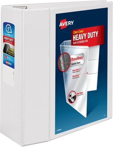 Vista 9 de Carpeta resistente Avery para trabajos, Blanco Paquete de 10