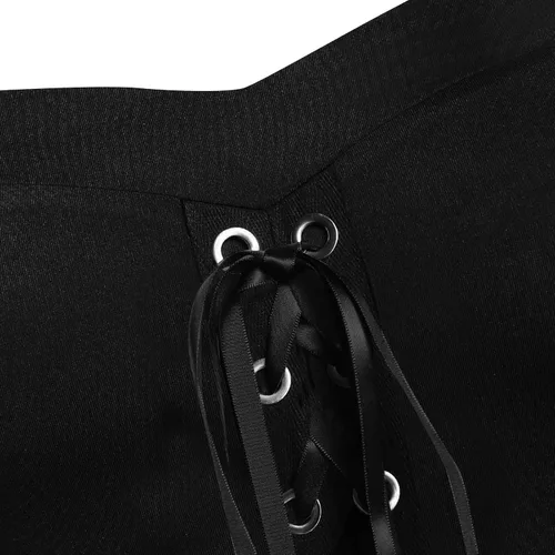 Vista 2 de Vestido punk gótico para mujer, conjunto bohemio gótico de cintura alta, vestido de Halloween, disfraz de Navidad, vestido de fiesta de cosplay