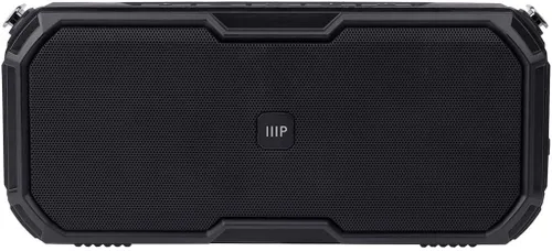 Vista 2 de Monoprice Harmony Boombox Altavoz Bluetooth portátil Impermeable, TWS, conectividad inalámbrica de hasta 32 pies, micrófono integrado
