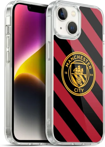 Vista 65 de Head Case Designs Funda de gel con licencia oficial del Manchester City Man City FC Away 2022/23 [protección de grado militar] compatible con Apple
