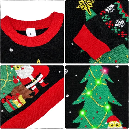 Vista 6 de Acekid Women Men Normal Christmas