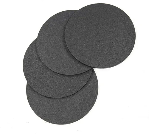Vista 2 de RevTime Salvamanteles redondos de goma de 1/4 de pulgada de grosor para alfombrilla de corcho de goma, almohadilla caliente, elegante
