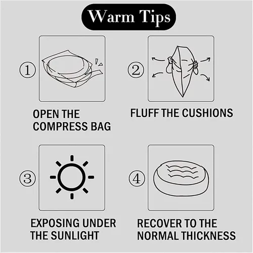 Vista 6 de Chair Cushions for Dining Chairs 2 Pack Christmas Snow Gloves Pine Tree Snowman, U-Shaped Chair Cushions for Kitchen Dining Room Decor (Pine Tree, 2)