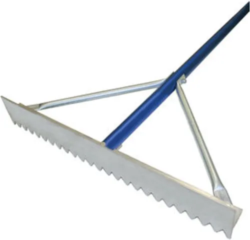 Vista 2 de Kraft Tool Rastrillo de asfalto de 36 pulgadas, 37 púas, mango de aluminio de 84 pulgadas de L GG626 - 1 cada uno