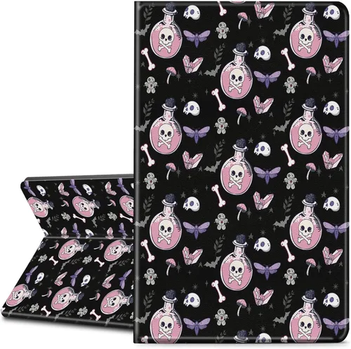 Vista 2 de Funda para tablet Kindle Fire 7 (9ª/7ª/5ª generación), funda de piel sintética suave de alta calidad, soporte delgado para tablet Smart Kindle Fire