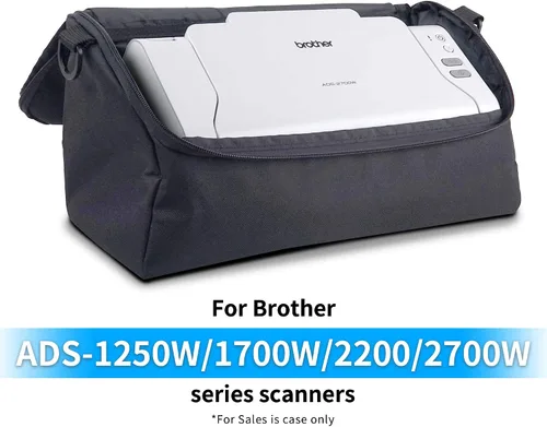 Vista 4 de plustek Estuche de transporte para escáner de documentos, a prueba de polvo, antiestático, protector y escáner, Fujitsu ScanSnap y Brother Document