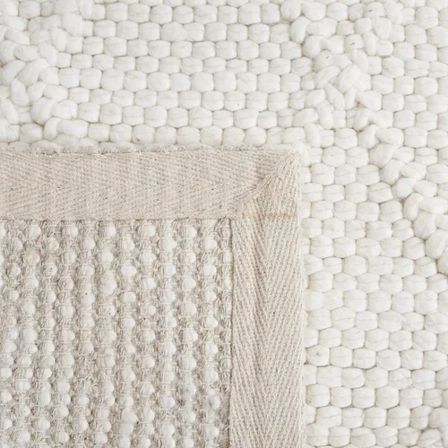 Vista 21 de SAFAVIEH Colección Natura - Alfombra decorativa de 2 x 3 pies, gris, hecha a mano de lana y viscosa, ideal para áreas de alto tráfico en entrada