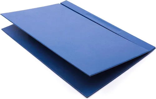 Vista 2 de Almohadilla de escritorio de cuero con cubierta, juego de organizador de escritorio, accesorios de cuero para oficina, regalos de oficina, Azul
