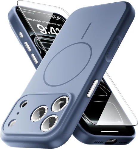 Vista 171 de Yriklso 3 en 1 Funda Magnética Fuerte para iPhone Air, 1X Protector de Pantalla + 1X Protector de Lente de Cámara, Cubierta Protectora a Prueba