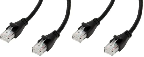 Vista 16 de Amazon Basics - Cable de conexión Ethernet RJ45 Cat 6, velocidad de transferencia de 1 Gpbs, conectores chapados en oro, 3 pies para PC, TV