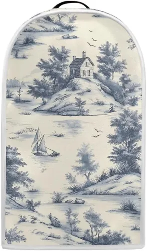 Vista 18 de Talayituse Cubierta antipolvo para licuadora con estampado de tortuga de playa, cubierta de protección de huellas dactilares para batidora de pie