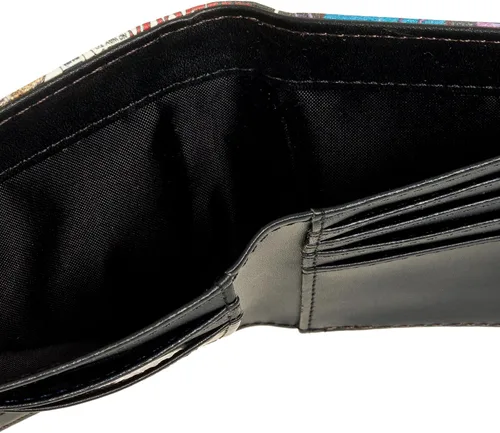 Vista 4 de Cartera de piel plegable con caja de regalo de Marvel Comics negro talla única