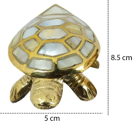 Vista 6 de Reiki Crystal Products Feng Shui Wish Fulfilling - Tortuga de latón con compartimento secreto de deseos