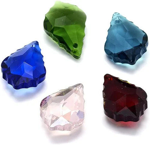 Vista 16 de Cheriswelry 48 colgantes de diamantes de imitación de resina en forma de lágrima con ajustes de latón dorado con diamantes de imitación facetados