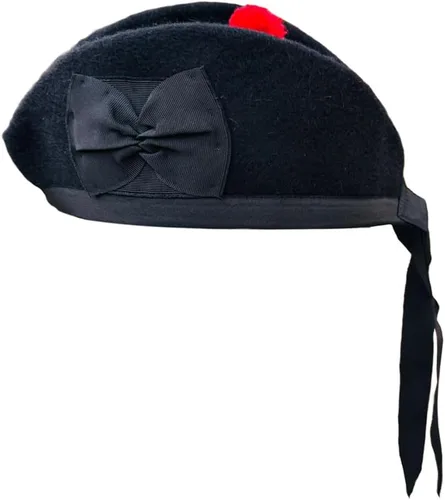 Vista 16 de AAR Gorros Glengarry Balmoral Kilt Scottish para hombre en dados y lisos 100% lana Piper 52-62