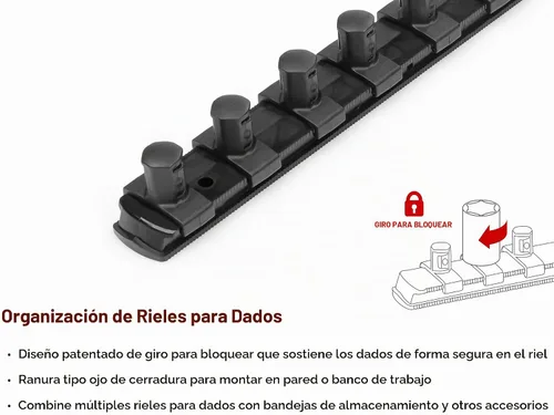 Vista 4 de TEKTON Juego de llaves de vaso de 12 puntos con accionamiento de 1/2 Deep