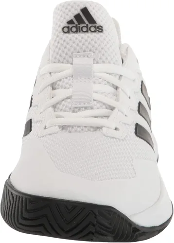 Vista 2 de adidas Gamecourt 2 - Tenis para hombre, Cloud White-team Navy Blue