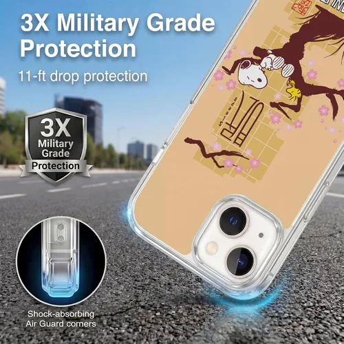 Vista 134 de Carcasa de gel para iPhone 7 Plus/iPhone 8 Plus, diseño de Snoopy Oriental de Peanuts, Badges