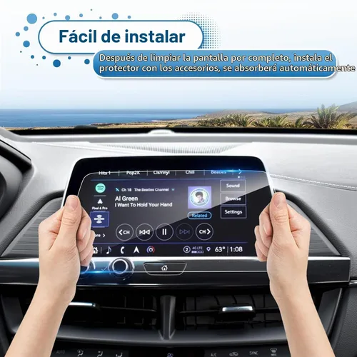 Vista 7 de Protector de pantalla Cadillac XT4 2019 2020 2021 2022 2020 2021 2022 2023 Cadillac CT4 de 8 pulgadas, protector de vidrio templado de pantalla
