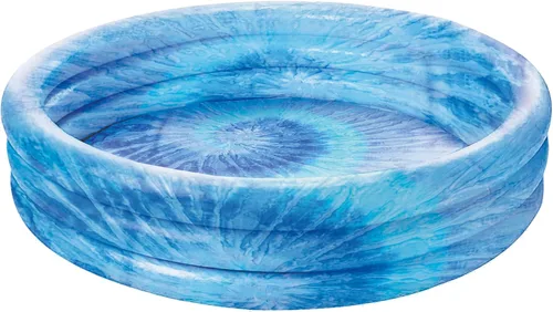 Vista 8 de Piscina inflable de 3 anillos – Flotadores de piscina para niños de 51 pulgadas con diseño de acuario – Piscina redonda para niños de 3 anillos