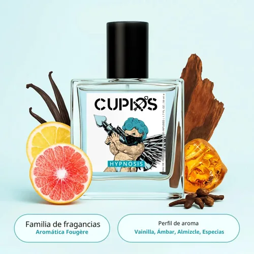 Vista 2 de Cupids Original Hypnosis 2.0 Eau de Parfum, Colonia de Feromonas para Hombre – Fragancia Fresca de Larga Duración, 50ml