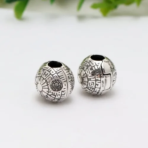 Vista 5 de Colgante de plata de ley 925 con clip de estrella, regalos de cuentas de joyería para mujer, pulsera y collar A0019