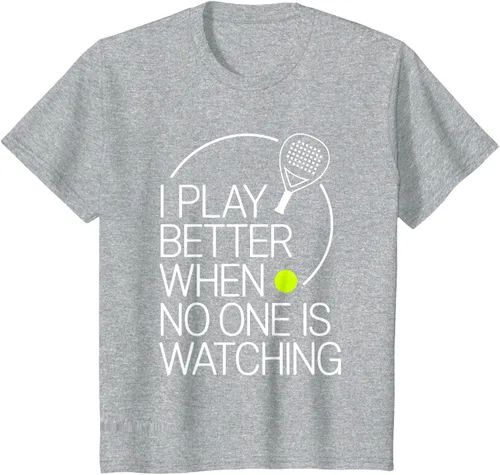 Vista 38 de Camiseta de tenis de pádel I Play Better When No One is Watching