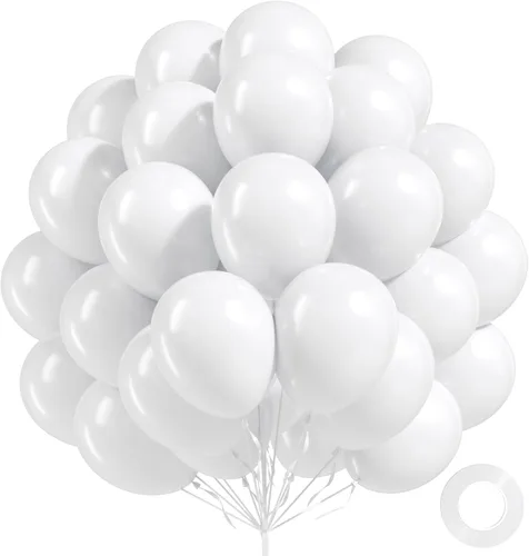 Vista 14 de FOTIOMRG Globos negros de 12 pulgadas, paquete de 100 globos de látex negros para cumpleaños, graduación, Halloween, baby shower, día del padre