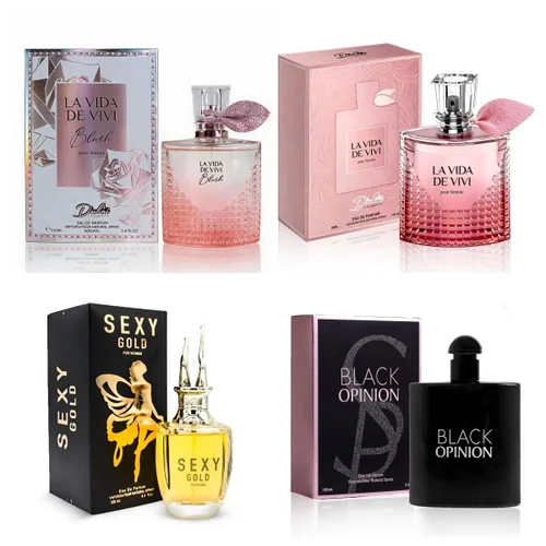 Vista 39 de A CENTER Juego de perfume de 4 piezas para mujer, set de regalo