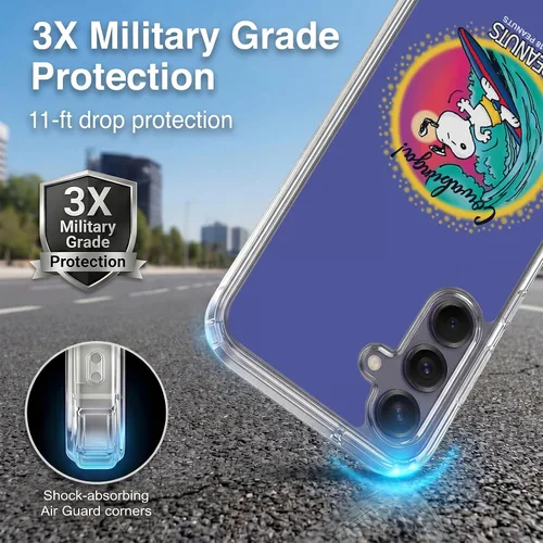 Vista 232 de Head Case Designs Officially Licensed Peanuts Beach Surf Snoopy Boardwalk Airbrush Gel Case [Military Grade Protection] Compatible with Google Pixel
