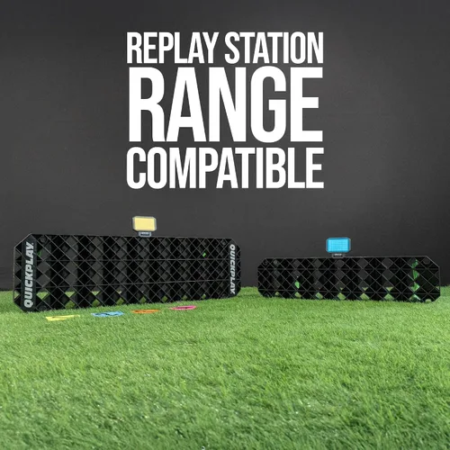 Vista 9 de QUICKPLAY Paquete de luces de entrenamiento de reacción Replay Station y RXTR - Sistema completo de entrenamiento de fútbol inteligente con tablero