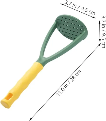 Vista 9 de Juego de 2 trituradoras de patatas manuales para alimentos, verduras, frutas, purés