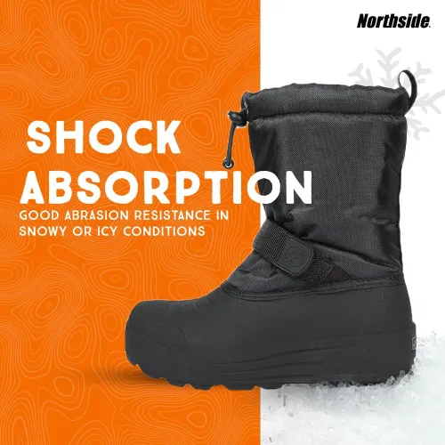 Vista 5 de Northside - Botas de nieve con aislamiento para niños pequeños y niños grandes