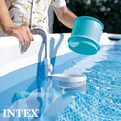 Vista 9 de Intex Calentador de agua solar con alfombrilla - Negro incluido con espumadera automática montada en la pared