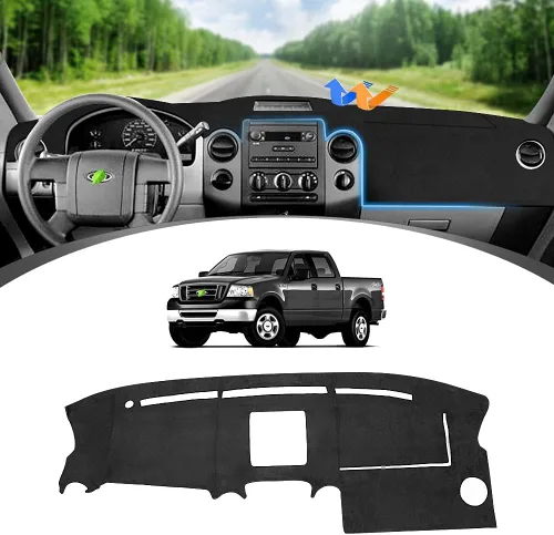 Vista 74 de FIILINES Cubierta para tablero Compatible con Mazda 3 2010-2013 Accesorios Tapete para tablero para Mazda 3 Accesorios Tapete para salpicadero