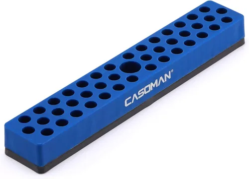 Vista 11 de CASOMAN 2 piezas 1/4" Organizador de brocas hexagonales con base magnética - Rojo, Organizador de 86 brocas con fuerte base magnética, Organizador
