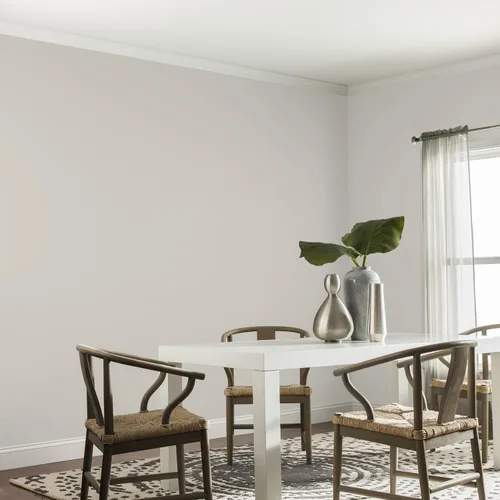 Vista 149 de Glidden Pintura Interior + Imprimación: Gris/Plata Antigua, Una Capa, Satinado, 1 Galón
