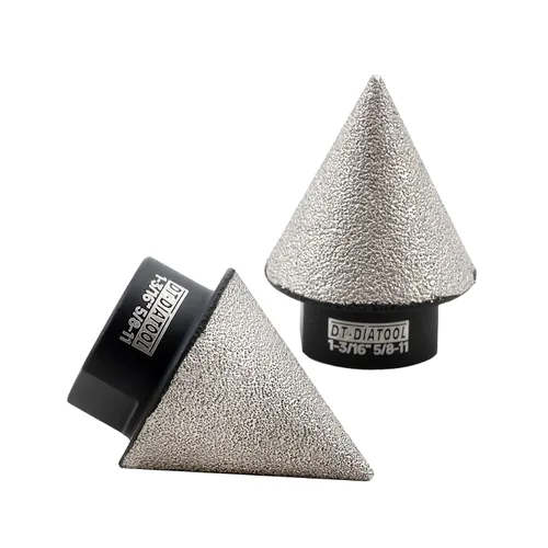 Vista 30 de DT-DIATOOL Brocas biseladas de diamante - Broca de corona de diamante de 4/5 pulgadas x 5/8"-11 rosca para agrandar, recortar, dar forma a agujeros