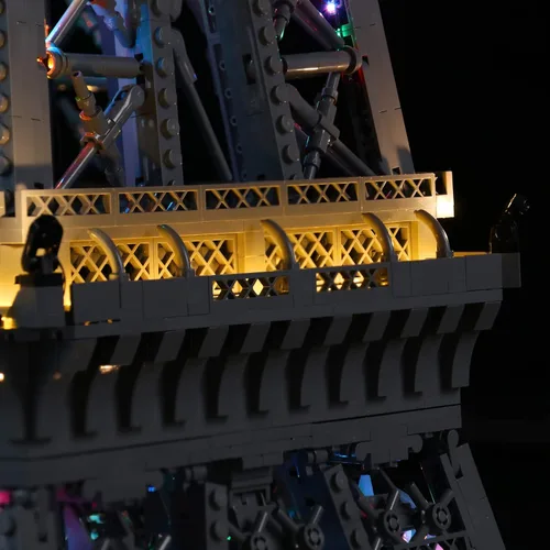 Vista 7 de VONADO Kit de iluminación LED compatible con el set de la Torre Eiffel de Lego 10307, iluminación de construcción DIY con control remoto compatible