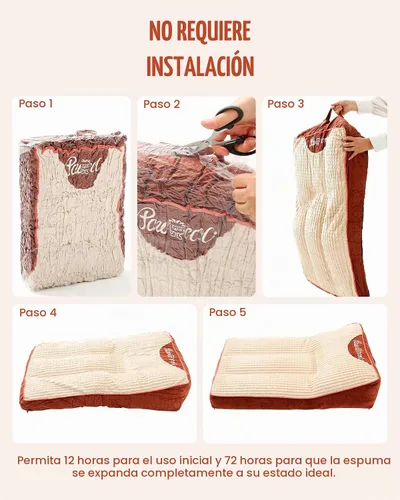 Vista 7 de Cama ortopédica para perros y gatos de interior, cómodas camas planas para cachorros con funda extraíble lavable, cama para perros pequeños
