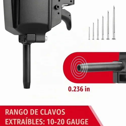 Vista 5 de 3PLUS HAPT50SP Clavadora Neumática de Punzón/Removedor de Clavos/Extractor de Clavos