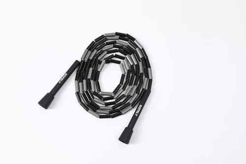 Vista 5 de Cuerda de saltar 6 en 1 para principiantes con cuerda segmentada sin enredos, cuerda de cuentas segmentada, cuerda de PVC, bola de masaje, banda