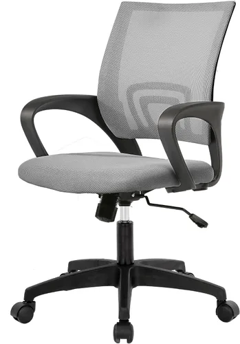 Vista 18 de PayLessHere Silla de oficina en casa, silla de escritorio para computadora, silla ergonómica ajustable, soporte lumbar, reposabrazos ejecutiva