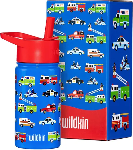 Vista 36 de Wildkin Kids - Botella de agua de acero inoxidable de 14 onzas para niños – Sin BPA, a prueba de fugas, aislada, fácil de limpiar - Ballerina