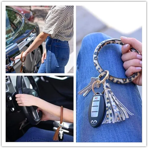 Vista 7 de GUCABE Llavero con diamantes de imitación para mujer, 3 pulgadas