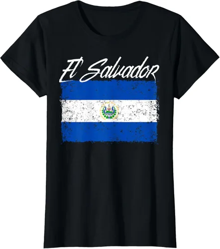 Vista 48 de Camiseta Salvadoreña Bandera El Salvador