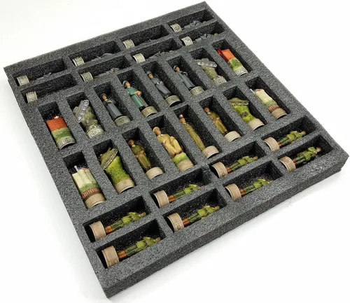 Vista 3 de Juego de ajedrez de la Segunda Guerra Mundial de Estados Unidos vs Alemania con tablero de color de fibra de carbono negro de 18 pulgadas WW2