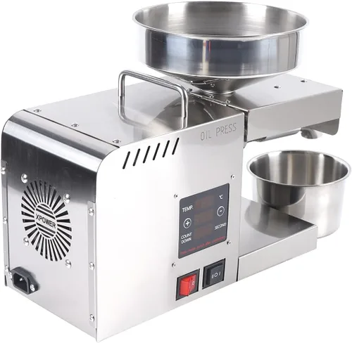 Vista 4 de Máquina de prensa de aceite automática comercial, acero inoxidable automático, extractor de prensa de aceite, aceite orgánico para aguacate, coco