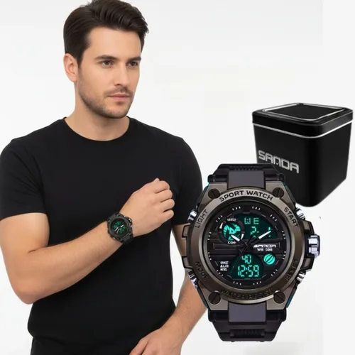 Vista 4 de Reloj Deportivo Sanda 739 Resistencia Precisión y Estilo en un Solo Diseño